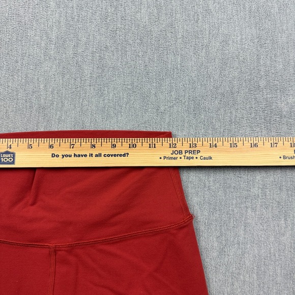 Lululemon Leggings Women 6 Orange Wunder Under Crop High Rise 21" Yoga Gym Pants - Picture 6 of 12
